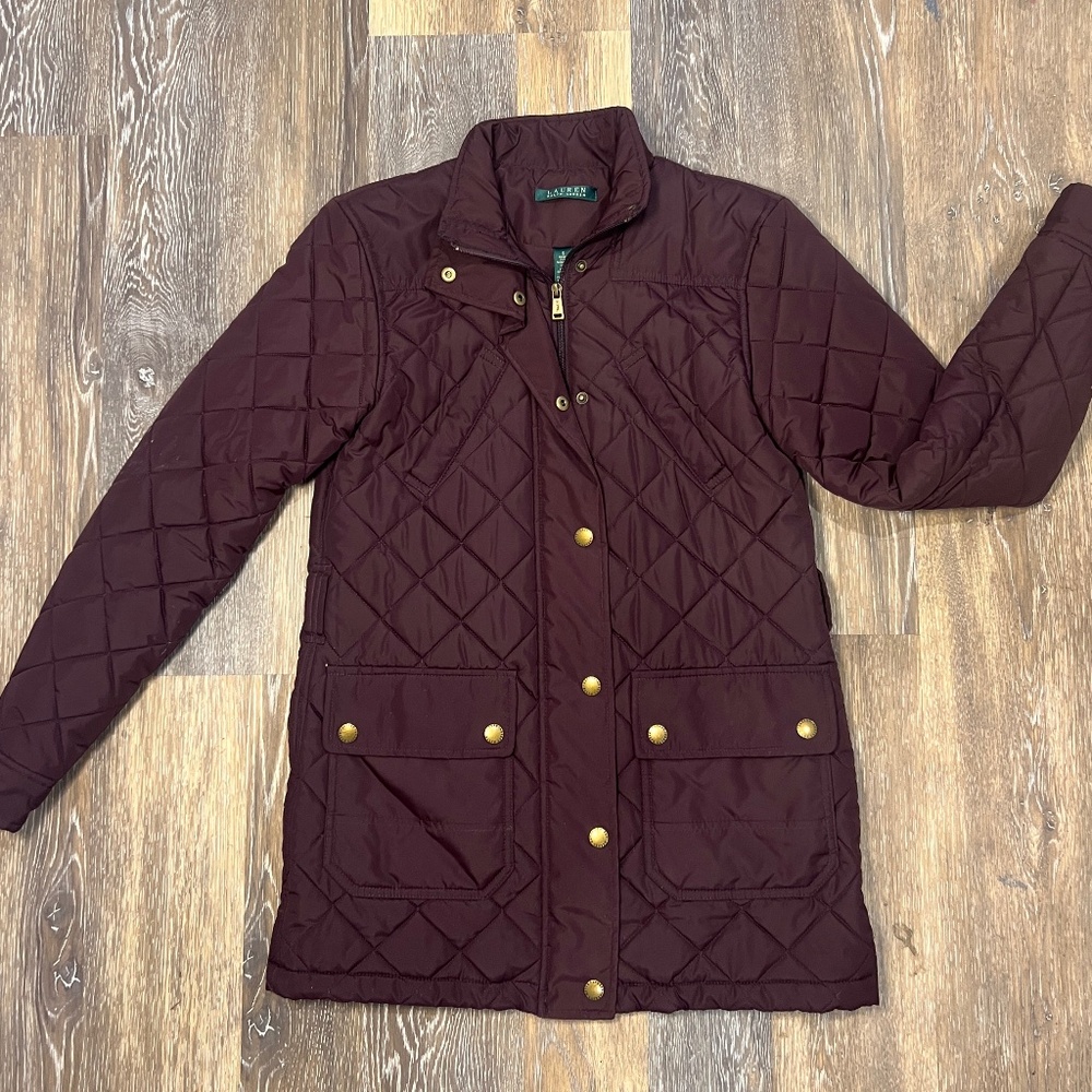 Lauren Ralph Lauren womens quilted jacket coat barn jacket